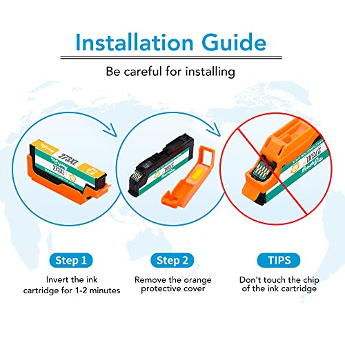 Sepeey T273XL Remanufactured Ink Cartridge Replacement for Epson 273XL 273 XL to use with Expression XP-620 XP-820 XP-800 XP-610 XP-810 XP-520 Printer (Black, Cyan, Magenta, Yellow, Photo Black)