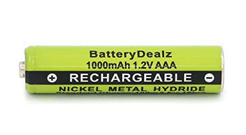 BatteryDealz 1.2V NiMH AAA Rechargeable Batteries Compatible with Panasonic Cordless Telephones (8-Pack)