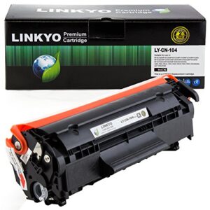 linkyo compatible toner cartridge replacement for canon 104 (black)