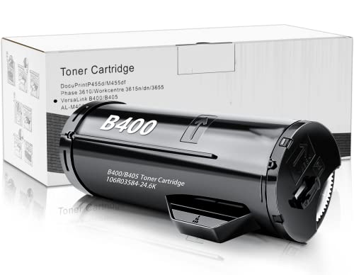 Ledes B400 Toner Cartridge High Yield 24,600 Pages, Compatible for Xerox Part#: 106R03584 Replacement for Versalink B400 B400N B400DN B405 B405DN (1 Pack, Black)