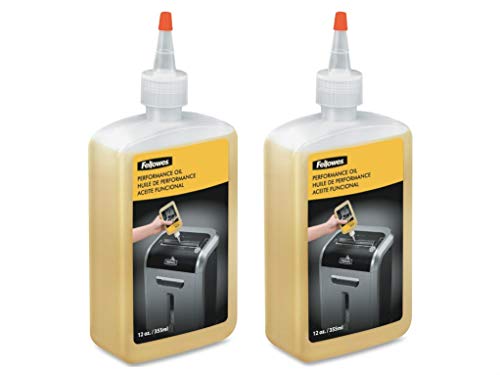 Fellowes Powershred Shredder Performance Oil, 12 oz. Bottle with Extension Nozzle, Sold as 2 Each