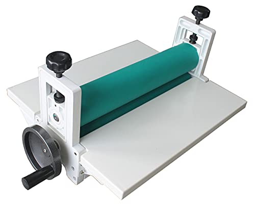 INTBUYING 14Inch Cold Manual Laminator All Metal Frame 360MM Manual Cold Roll Laminator Mount Laminating Machine