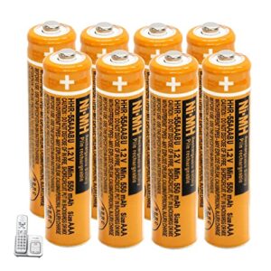 cieede hhr-55aaabu ni-mh aaa rechargeable battery for panasonic 1.2v 550mah 8pack nimh aaa batteries for panasonic cordless phones, electronics, remote controls