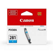 canon genuine brand name 2088c001 color laser cartridge for cli-281 cyan ink tank