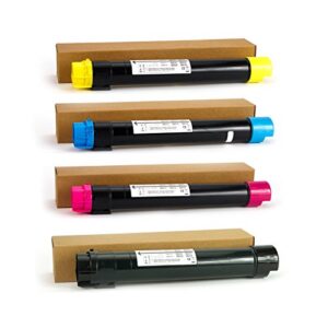 professor color re-coded oem toner cartridge replacement for xerox workcentre 7525 7530 7535 7545 7556 7830 7835 7845 7855 | 006r01513 006r01514 006r01515 006r01516, toner cartridge 4 pack