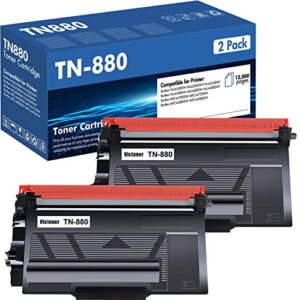 tn-880 tn880 super high yield toner cartridge 2-pack compatible replacement for brother tn880 tn 880 for brother hl-l6200dw l6200dwt l6400dw l6400dwt mfc-l6700dw l6800dw l6900dw printer
