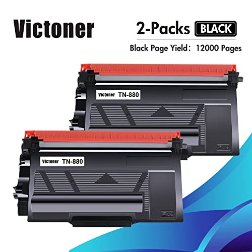 TN-880 TN880 Super High Yield Toner Cartridge 2-Pack Compatible Replacement for Brother TN880 TN 880 for Brother HL-L6200DW L6200DWT L6400DW L6400DWT MFC-L6700DW L6800DW L6900DW Printer