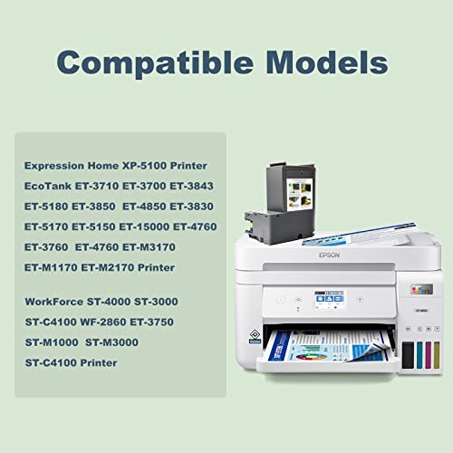 INK+ T04D1 Compatible with Epson Ink Maintenance Box Remanufactured for EcoTank EP-04D1 Waste Ink Tank T04D100 ET-2760 ET-3700 ET-3710 ET-4760 ET-3760