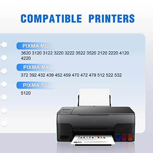 PG 240 240XL 241XL Combo Pack Remanufactured Ink Cartridge Replacement for Canon Pixma MG3620 TS5120 MG2120 MG3520 MX452 MX512 MX532 MX472 Printer (1×240XL Black, 1×241XL Color, 2 Pack)