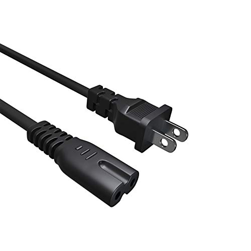 AC Printer Power Cord Repalcement for Epson Ecotank ET-2720 ET-2750 ET-2650 ET-m1120 ET-m1170 ET-3760 ET-3750 ET-2760,XP-434 XP-410 XP-300 XP-310 XP-400 XP-600, 2 Prong Printer Power Cable UL