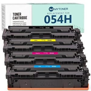 mytoner 054h compatible toner cartridge set replacement for canon 054h cartridges 054 toner for lbp620 mf642cdw mf640c mf642cdw mf644cdw lbp622cdw printer (black cyan magenta yellow,4-pack)