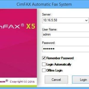 CimFAX A5 Paperless Fax Machine Send Fax from PC/Mobile Phone via Fax Line 24/7 Anytime Anywhere Fax Remotely Fax Server 5 Users Fax2email