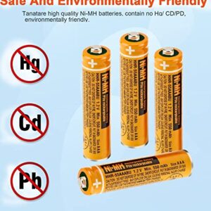 8 Pack 550mAh Nimh Rechargeable Battery, 1.2V HHR-55AAABU AAA Replacement Battery for Panasonic Cordless Phone