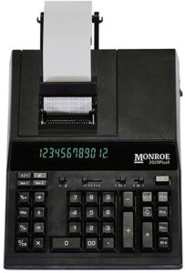 monroe 2020plusx medium duty printing calculator for accounting and purchasing professionals