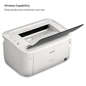 Canon Wireless Laser Printer Black and White Home Laser Printer Small Wireless Monochrome Printer for Home and Office Use, Compact Design with 6 Ft NeeGo Printer Cable