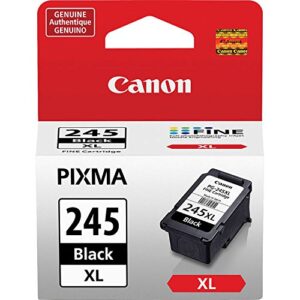 Genuine Canon PG-245 XL High Capacity Black Ink Cartridge - 2 Pieces (8278B001) + Canon CL-246 Color Ink Cartridge (8281B001)