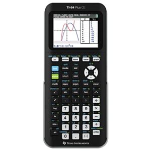 texas instruments® ti-84 plus ce color graphing calculator, black/white