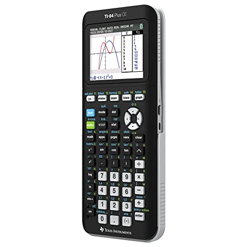 Texas Instruments® TI-84 Plus CE Color Graphing Calculator, Black/White