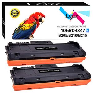 leize compatible toner cartridge replacement for xerox 106r04347 use for xerox b210 b205 b215 b210dni b205ni b215dni b215mfp b205mfp printer, high yields black 3,000 pages, 2-pack