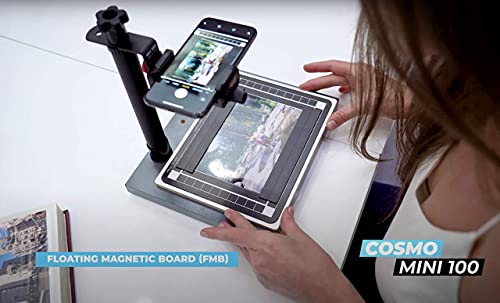 Cosmo COPY STAND, Mini 100, to Digitize Pictures, Documents, Checks (for Deposit), Jewelries and Collectibles with Your Smartphone, Made in The USA