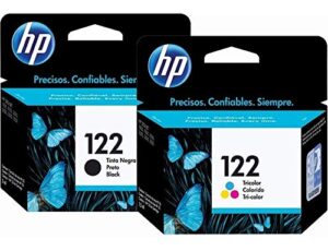 hp 122 ink cartridges combo ( black + tri-color ) original ink cartridge deskjet – 2 pack