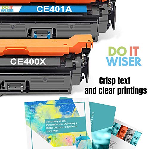 Do it Wiser Remanufactured Printer Toner Cartridge Replacement for HP 507X 507A CE400X CE400A - HP Laserjet Enterprise M551n M551dn M551xh M570dw M570dn M575c M575dn M575f (Black)