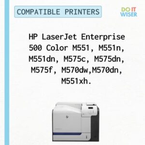 Do it Wiser Remanufactured Printer Toner Cartridge Replacement for HP 507X 507A CE400X CE400A - HP Laserjet Enterprise M551n M551dn M551xh M570dw M570dn M575c M575dn M575f (Black)