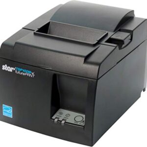 Star Micronics TSP143IIILAN Ethernet (LAN) Thermal Receipt Printer with Auto-cutter and Internal Power Supply - Gray (Renewed)