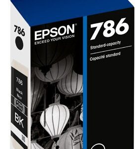 EPSON T786 DURABrite Ultra -Ink Standard Capacity Black -Cartridge (T786120-S) for Select Epson Workforce Printers