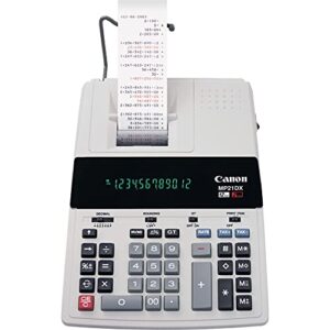 canon cnmmp21dx color printing calculator, ac supply powered, 3.7″ x 9″ x 12.2″, white, 1 each