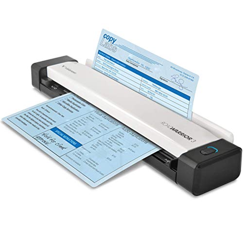 Visioneer RoadWarrior 3 Simplex Mobile Document Scanner for PC and Mac, USB Powered Travel Scanner