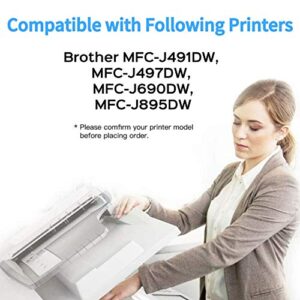 F FINDERS&CO LC3013 Ink Cartridges Replacement for Brother LC 3013 LC-3013 XL LC3011 Ink Compatible with Brother MFC-J491DW MFC-J497DW MFC-J690DW MFC-J895DW Printer (2BK 1C 1M 1 Y, 5-Pack)