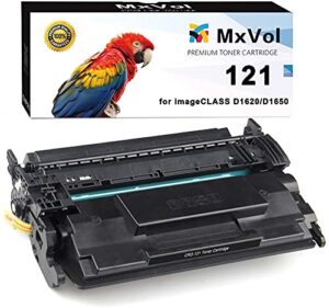 mxvol compatible 121 toner cartridge replacement for canon 121 crg-121 3252c001 toner high yield 5,000 pages use for canon imageclass d1620 d1650 printer – 1 pack black