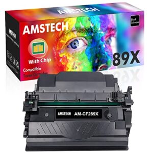 CF289X 89X Black High-Yield Toner Cartridge Replacement for HP 89X CF289X 89A CF289A Works for HP Enterprise M507 M507n M507dn M507x MFP M528dn M528f M528c M528z Printer (1-Pack)