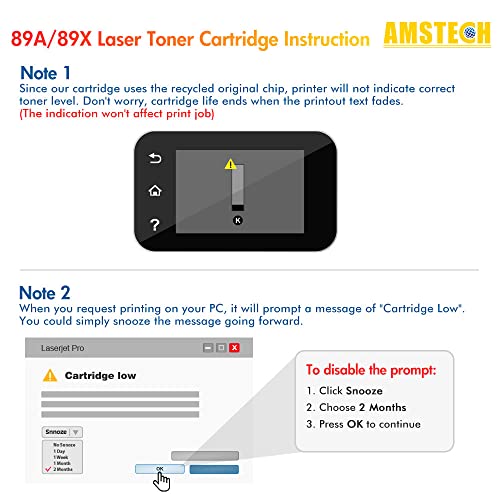 CF289X 89X Black High-Yield Toner Cartridge Replacement for HP 89X CF289X 89A CF289A Works for HP Enterprise M507 M507n M507dn M507x MFP M528dn M528f M528c M528z Printer (1-Pack)