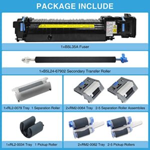 B5L35A Fuser Maintenance Kit 110V, Compatible with B5L35-67901, B5L35-67902, RM2-0011, for HP Color Laserjet Enterprise M552/M553/M577 etc. Upgraded