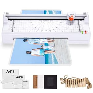 Laminator Machine, 5-in-1 Hot & Cold 40-Second Preheating Laminator for Office/Home Use-MTL02