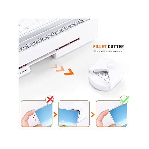 Laminator Machine, 5-in-1 Hot & Cold 40-Second Preheating Laminator for Office/Home Use-MTL02