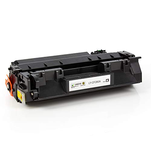 LINKYO Compatible Toner Cartridge Replacement for HP 80A CF280A (Black, 2-Pack)