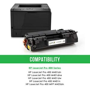 LINKYO Compatible Toner Cartridge Replacement for HP 80A CF280A (Black, 2-Pack)