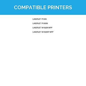 LD Products Compatible HP 36A Black Toner Cartridge Replacement CB436A for use in Hewlett Packard Laserjet Printers M1522n MFP, M1522nf MFP, P1505 & P1505n (2-Pack)