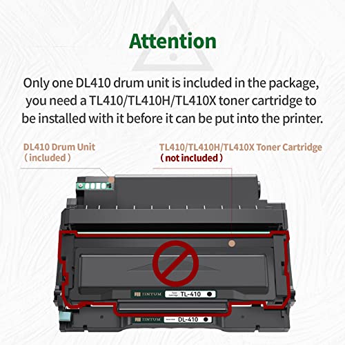 JINTUM DL-410 Drum Unit Replacement for Pantum DL410 DL-410 for M7102DW P3012DW M6800FDW M7100DW M7200FDW M6802FDW M7102DN M7202FDW Printer (2 Black)