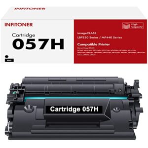 057h 057 high yield toner cartridge 057h black 1-pack compatible replacement for canon 057h toner cartridge color imageclass mf445dw mf448dw mf449dw lbp226dw lbp227dw mf445 lbp220 series printer