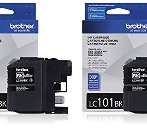Brother LC-101BK Ink Cartridge Black , 2-Pack in retail packing
