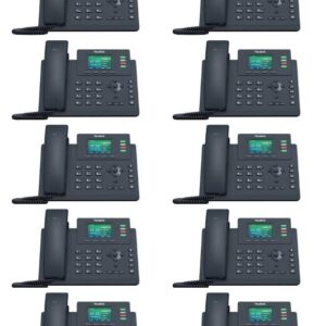 Yealink SIP-T33G IP Phone [10 Pack] 4 VoIP Accounts. 2.4-Inch Color Display. Dual-Port Gigabit Ethernet, 802.3af PoE, Power Adapter Not Included (SIP-T33G)