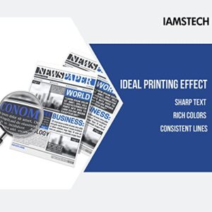 iamstech TN760 Toner for Brother Printer Compatible Replacement TN-760 TN 760 TN-730 TN730 730 Cartridge MFC-L2710DW MFC-L2750DW HL-L2395DW L2710DW L2750DW L2370DW 2 Pack Black