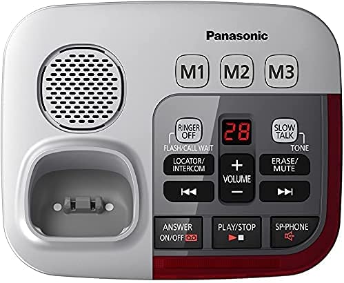 Panasonic KX-TGM450S + (1) KX-TGMA45S Volume Booster Upto 50 dB Slow Talk Control Noise Reduction Talking Caller ID Amplified Cordless Phone-2 Handset