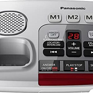 Panasonic KX-TGM450S + (1) KX-TGMA45S Volume Booster Upto 50 dB Slow Talk Control Noise Reduction Talking Caller ID Amplified Cordless Phone-2 Handset