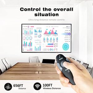 yooswell Presentation Clicker Wireless Presenter Remote Clicker for PowerPoint .RF 2.4GHz Presenter Remote Google Slide Advancer Powerpoint Clicker for Computer/Laptop/Mac/Keynote (Grey)