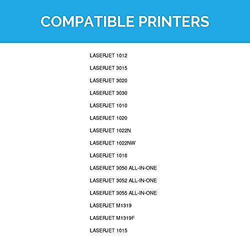 LD Compatible Toner Cartridge Replacements for HP 12A (Black, 2-Pack)